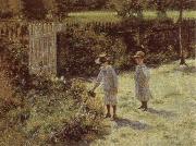 Wladyslaw Podkowinski Children in the Garden oil painting
